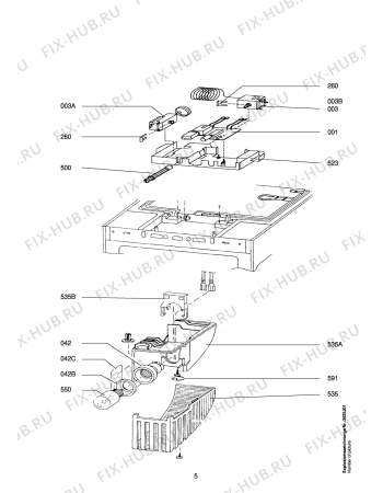 Взрыв-схема холодильника Aeg S1445-5 I - Схема узла Refrigerator electrical equipment